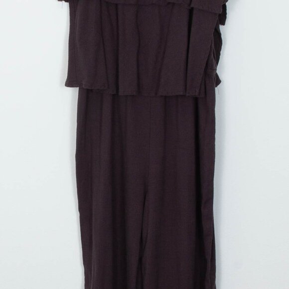 Anthropologie Mo:Vint Linen Blend Culotte Sleeveless Jumpsuit Boho Womens Small - Picture 3 of 7
